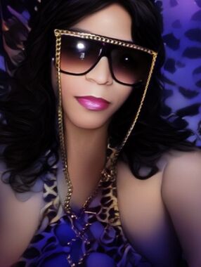 (NEW) Brown Shades! W/ Gold Chain! :-)